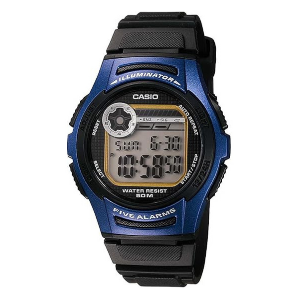 Casio Men's Water Resistant Sports Watch (Basic Blue And Black)