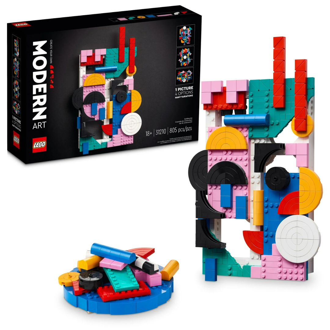 LEGO Art Modern Art Build & Display Home Decor Abstract Wall Art Kit