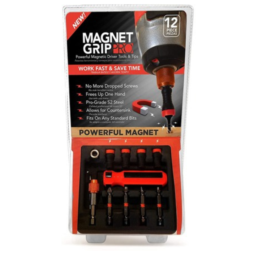 Magnet Grip Pro 12-Piece Magnetic Drill Bit Set