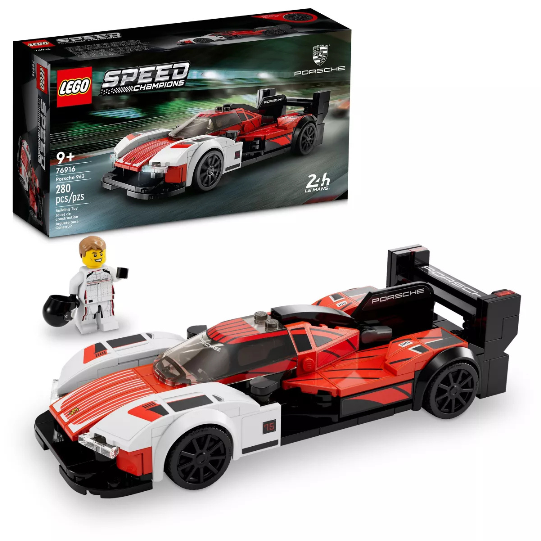 280-Piece LEGO Speed Champions Porsche 963 Building Kit