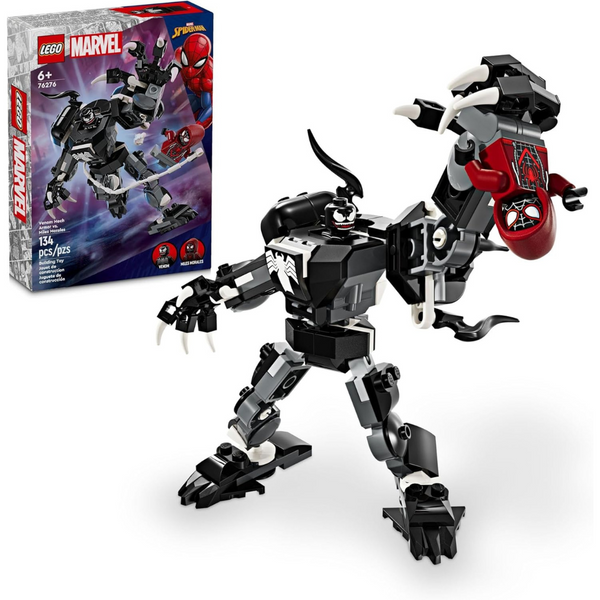 134-Piece LEGO Marvel Venom Mech Armor vs. Miles Morales Toy Set