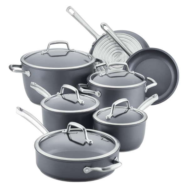 Anolon Accolade 12 Piece Forged Hard Anodized Nonstick Cookware Pots And Pans Set