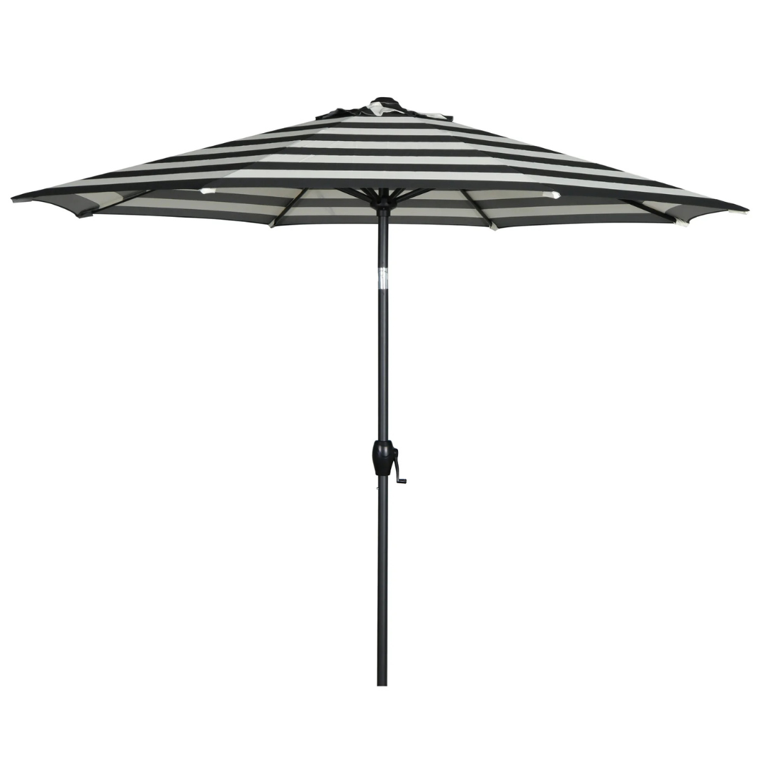 9' Mainstays Round Outdoor Tilting Market Patio Umbrella w/Crank (Various)