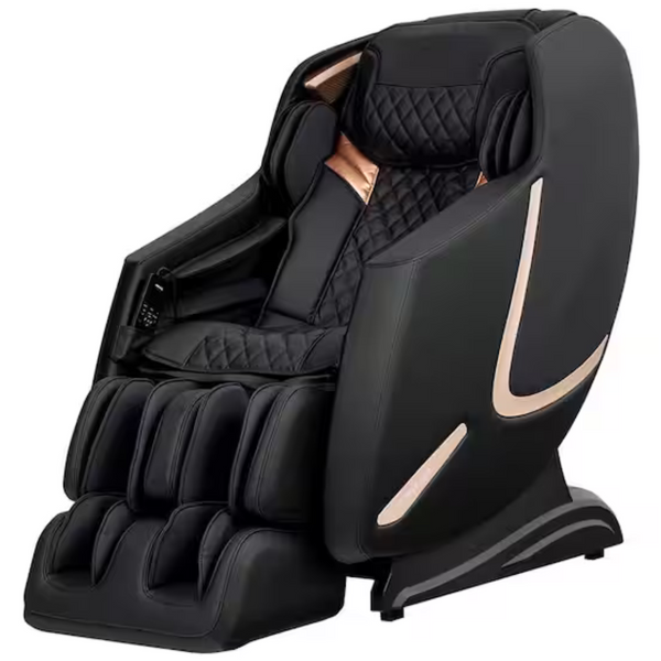 Titan Prestige Series Black Faux Leather Reclining 3D Massage Chair