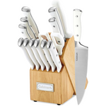 15-Piece Cuisinart Triple Rivet High Carbon Stainless Steel Knife Block Set