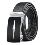 BuzToz Comfort Trim to Fit Sliding Leather Ratchet Belt (36" to 42")