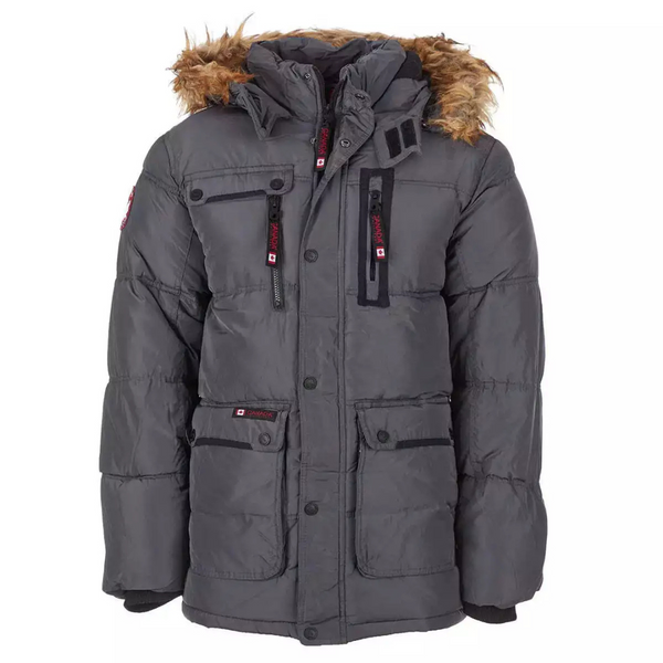 Canada Weather Gear Men's Fur Hooded Puffer Jacket (2 Colors)