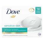 14-Pack 3.75oz Dove Sensitive Skin Beauty Bar Soap (3 Options)