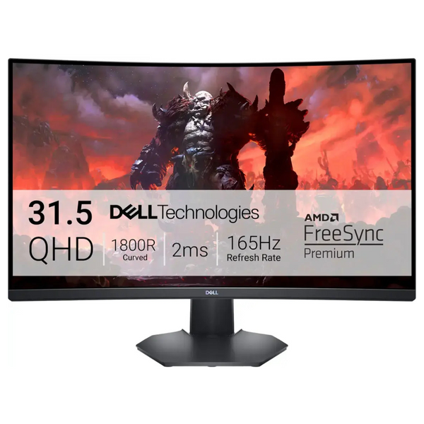 Dell S3222DGM 32" Curved WQHD 165Hz 2ms VA FreeSync Gaming Monitor