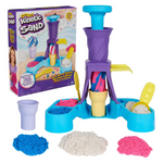 Kinetic Sand, Soft Serve Station, 14oz Of Play Sand (Blue, Pink & White), 2 Ice Cream Cones & 2 Tools