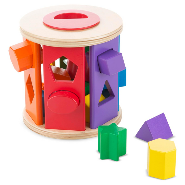 Melissa & Doug Match And Roll Shape Sorter