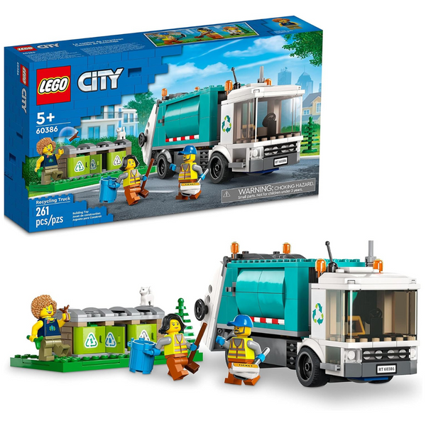 LEGO City Recycling Truck With 3 Sorting Bins (261 Pcs)