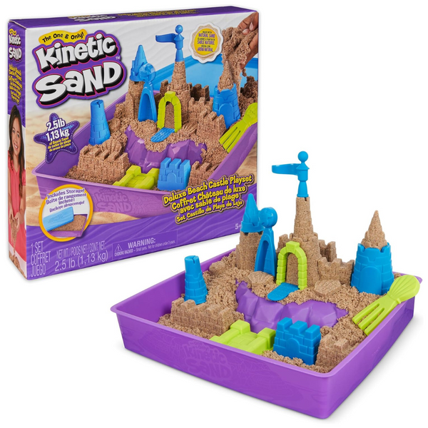 Deluxe Beach Castle Playset with 2.5lbs of Beach Sand