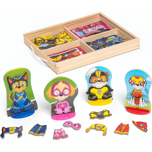 Melissa & Doug PAW Patrol Wooden Magnetic Pretend Play (64 Pieces)