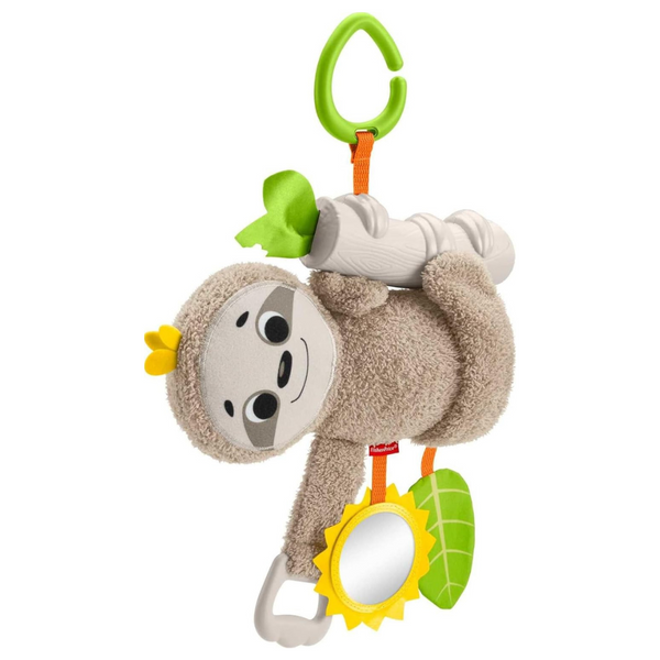 Fisher-Price Slow Much Fun Take-Along Baby Toy (Stroller Sloth)