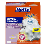 80-Count 13-Gal Hefty Ultra Strong Tall Kitchen Trash Bags