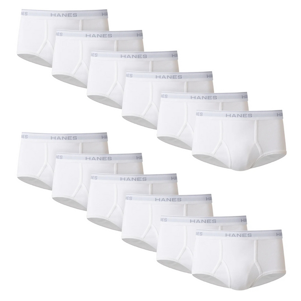 12-Pack Hanes Men's White Brief Underwear