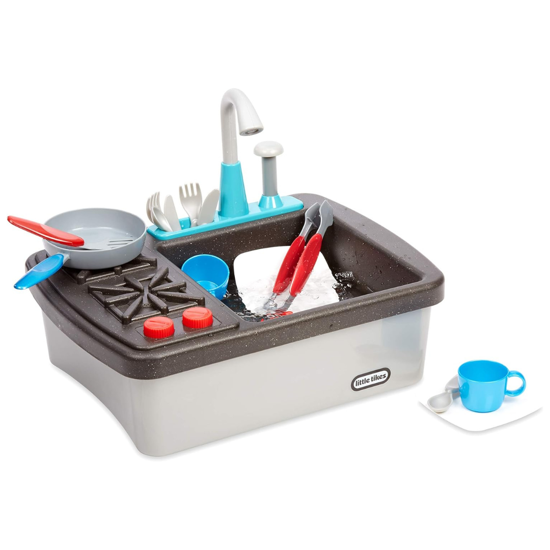 Little Tikes First Sink & Stove, Includes 13 Cooking Accessories