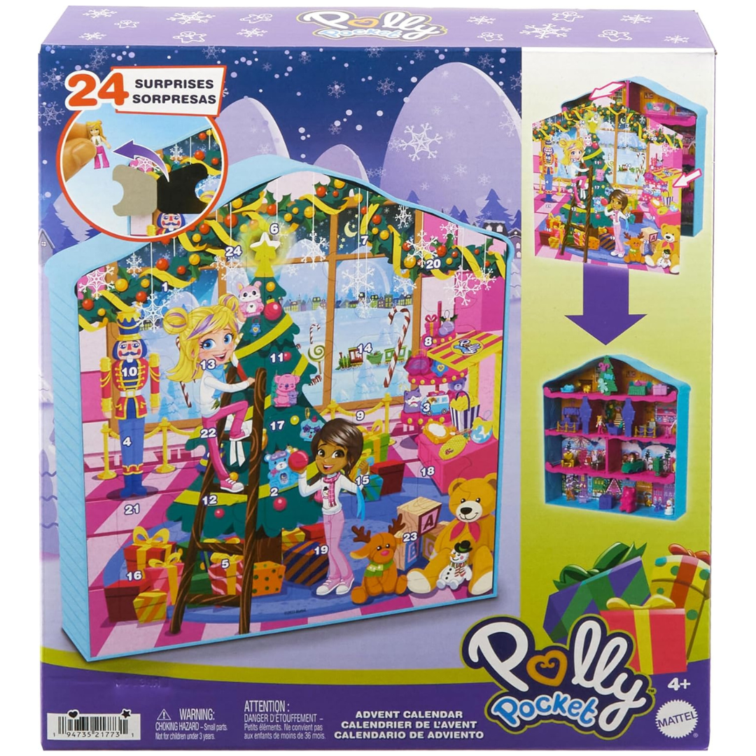 Polly Pocket Dolls Advent Calendar Gingerbread House Playset