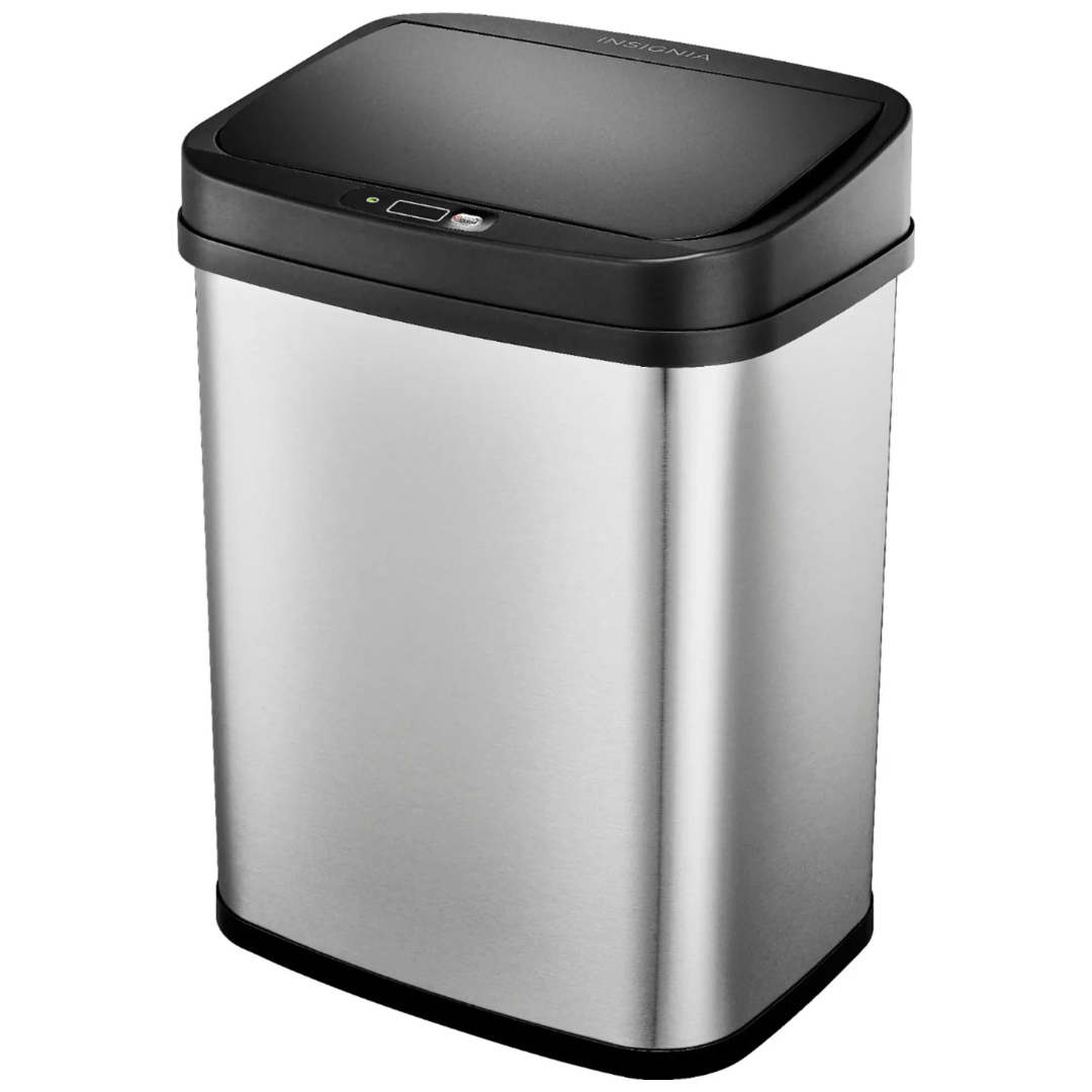 Insignia 3 Gal. Automatic Stainless Steel Trash Can