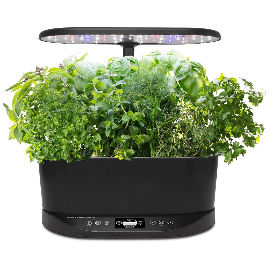 AeroGarden Bounty Basic-Black Indoor Garden