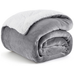 Bedsure Sherpa Fleece Throw Blanket (50" x 60")