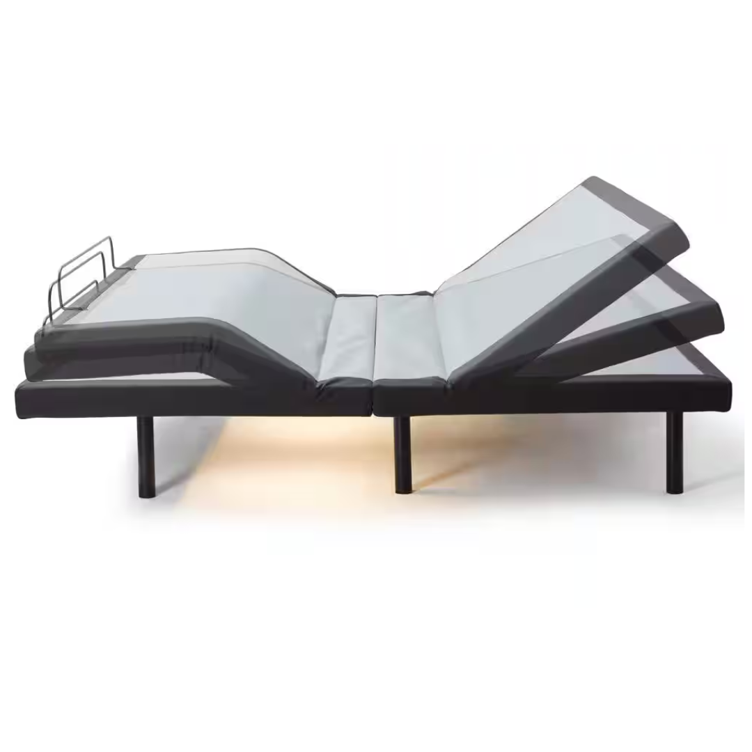 Hearth & Harbor King Luxury Black Adjustable Bed Base