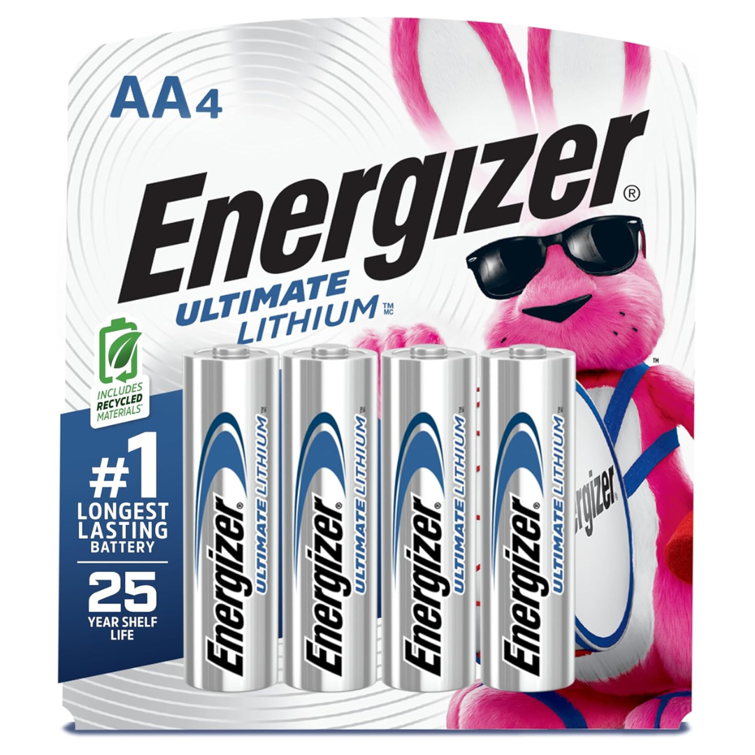 4-Count Energizer Ultimate Lithium AA Batteries