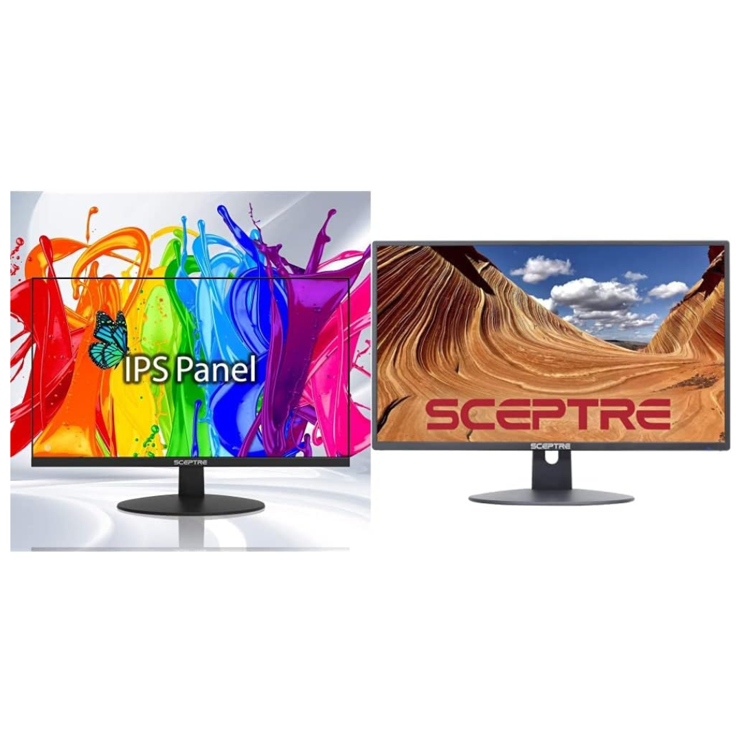 Sceptre E248W-FPT 24" FHD IPS LED Monitor + Sceptre 24" 1080p LED Monitor