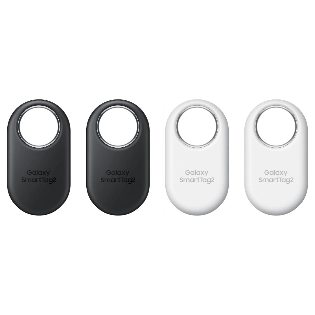 4-Pack Samsung Galaxy SmartTag2 Bluetooth Trackers (2 Black & 2 White)