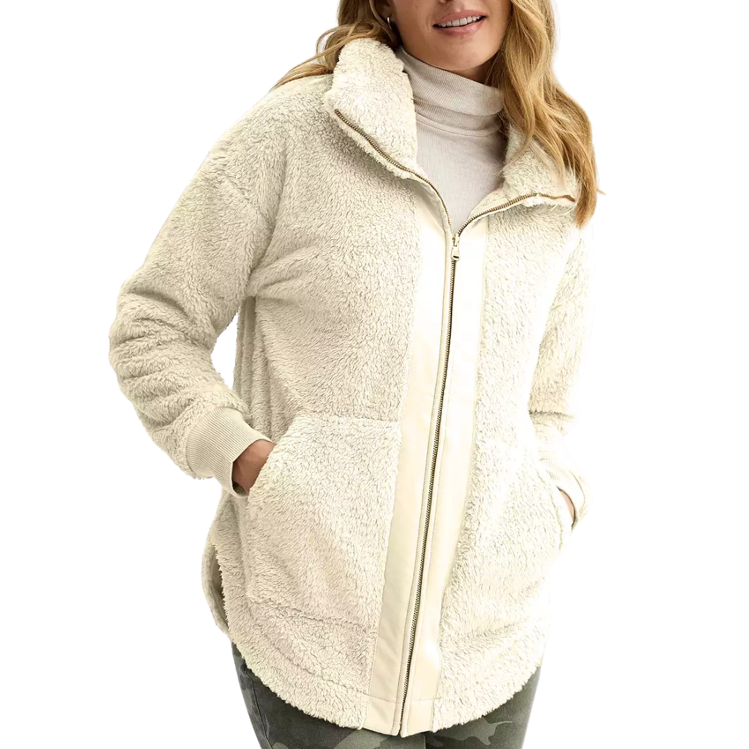 Sonoma Goods For Life Women's Sherpa Cozy Full Zip Jacket (3 Colors)