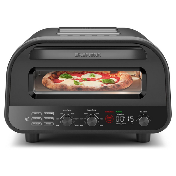 Chefman Countertop Electric Pizza Maker With Pizza Stone & Peel