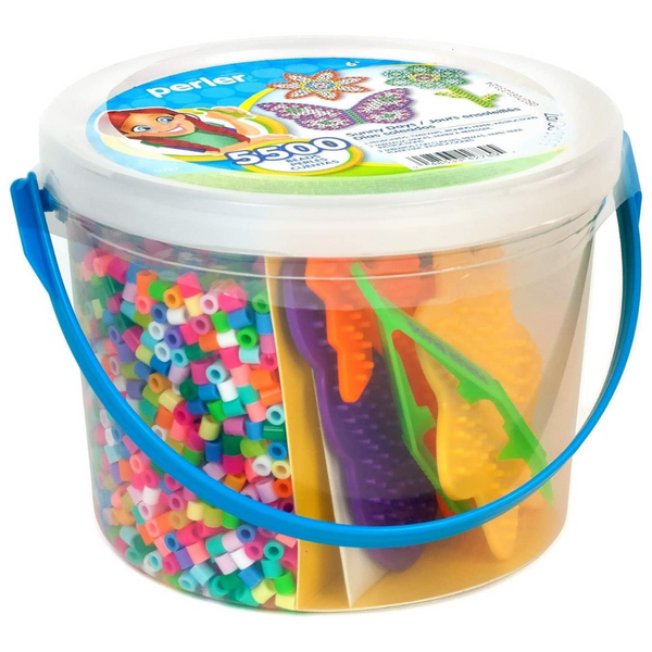 Perler Sunny Days Bright Color Fuse Bead Bucket (5500 Pcs)