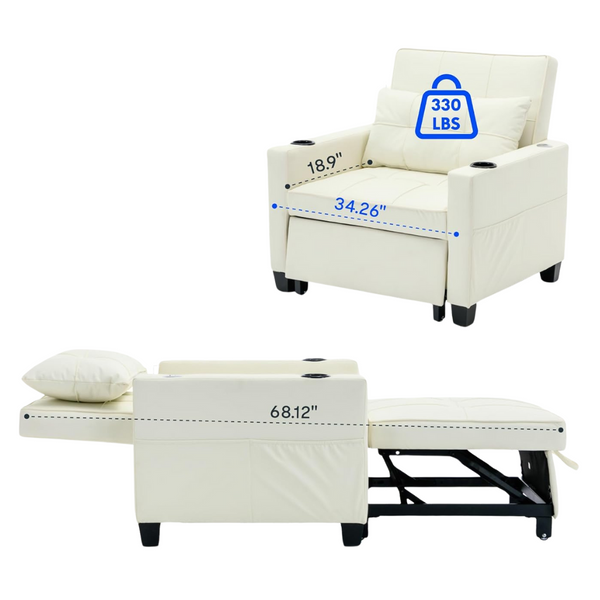 FLEXISPOT XCT2 3 In 1 Sleeper Chair Bed