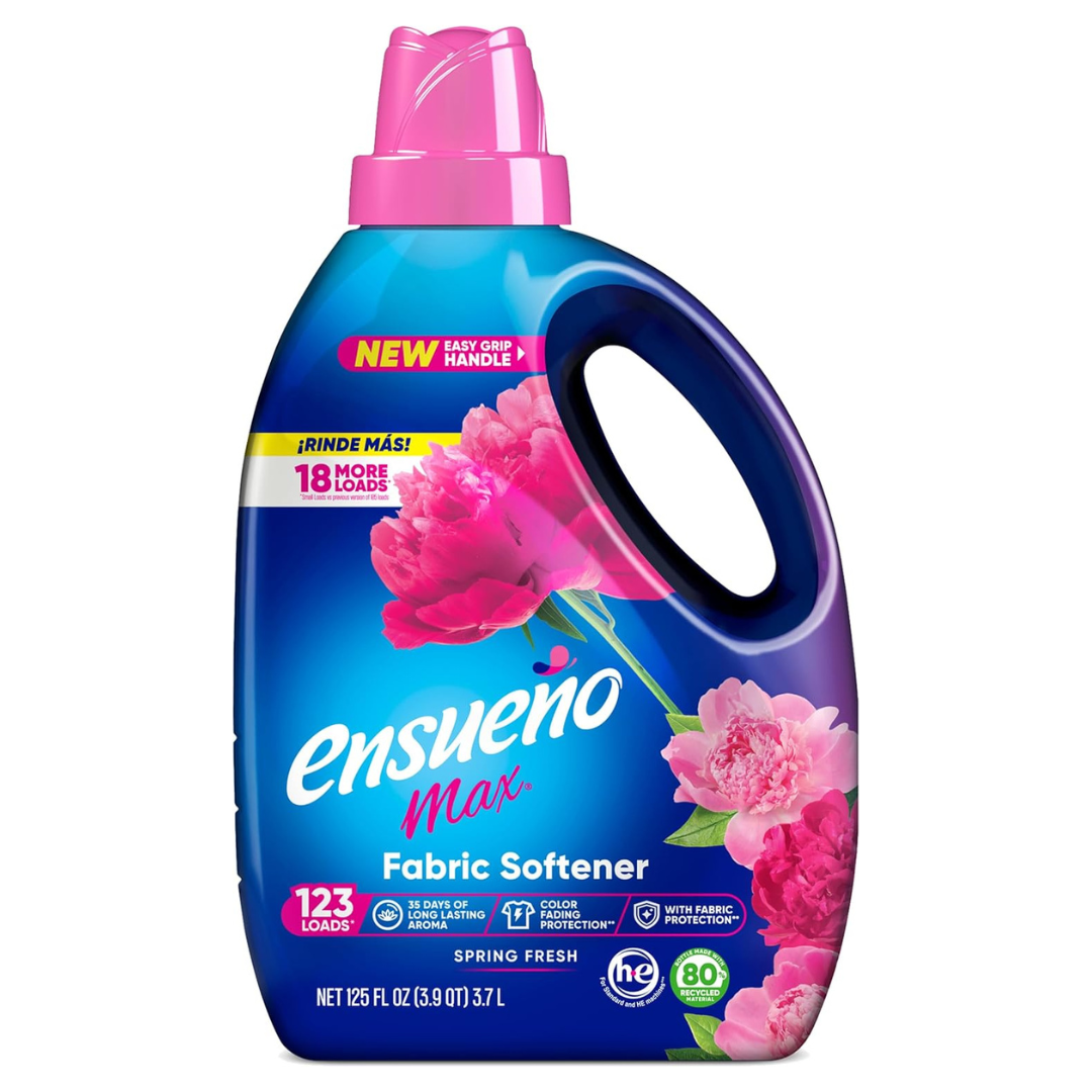 105 Loads Ensueno Max Liquid Fabric Softener With Long-Lasting Freshener