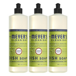 3-Pack Mrs. Meyer's Clean Day Basil Scent Liquid Dish Soap, 16 Fl. Oz