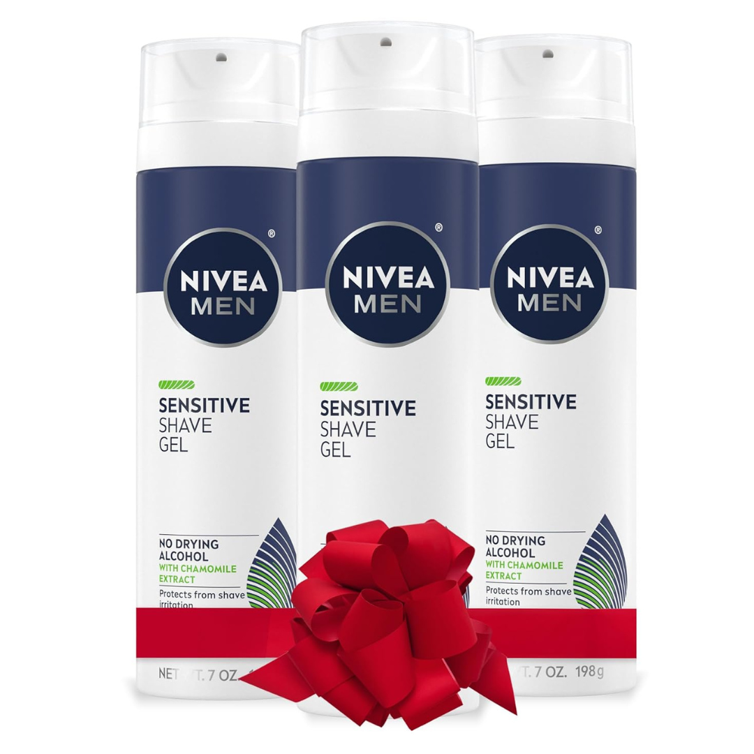 3-Pack 7-Oz Nivea Men Sensitive Shaving Gel With Vitamin E