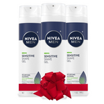 3-Pack 7-Oz Nivea Men Sensitive Shaving Gel With Vitamin E