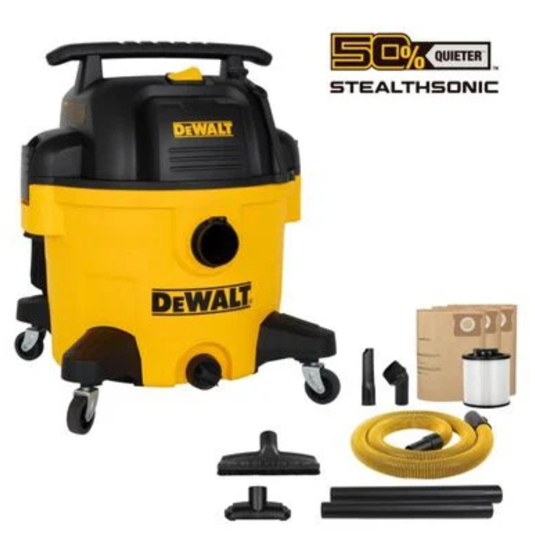 DEWALT 9 Gallon Stealthsonic Ultra Quiet Poly Shop Wet/Dry Vacuum