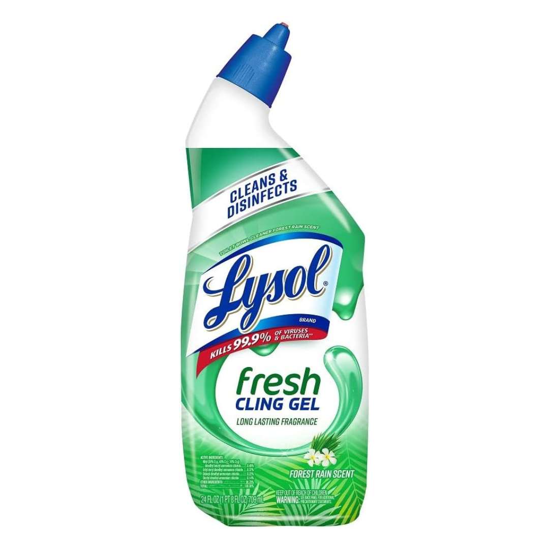 Lysol Forest Rain Scent Toilet Bowl Cleaner Gel (24 Oz)