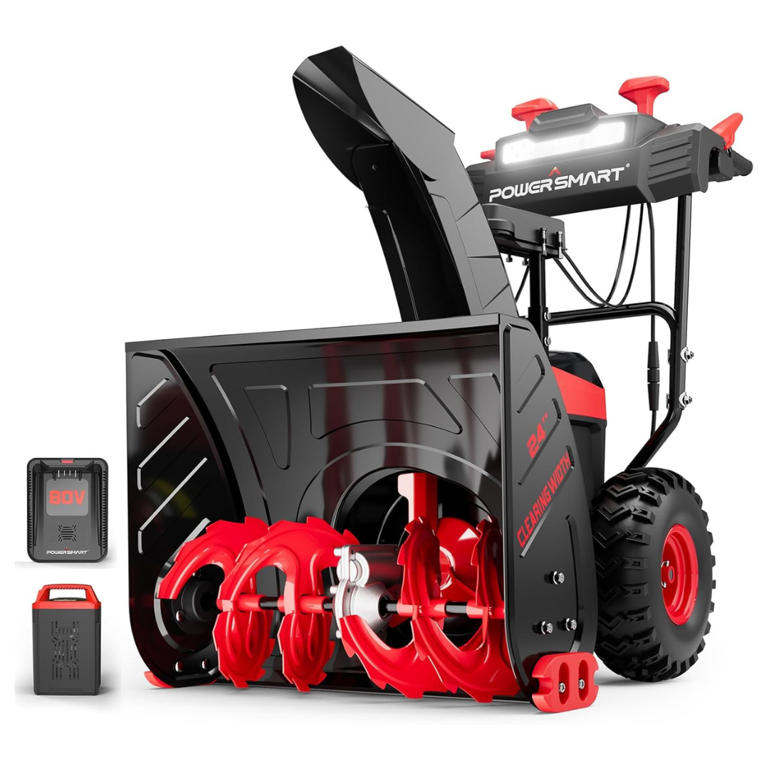 PowerSmart 24" 2-Stage 80V Cordless Snow Blower Without Battery & Charger