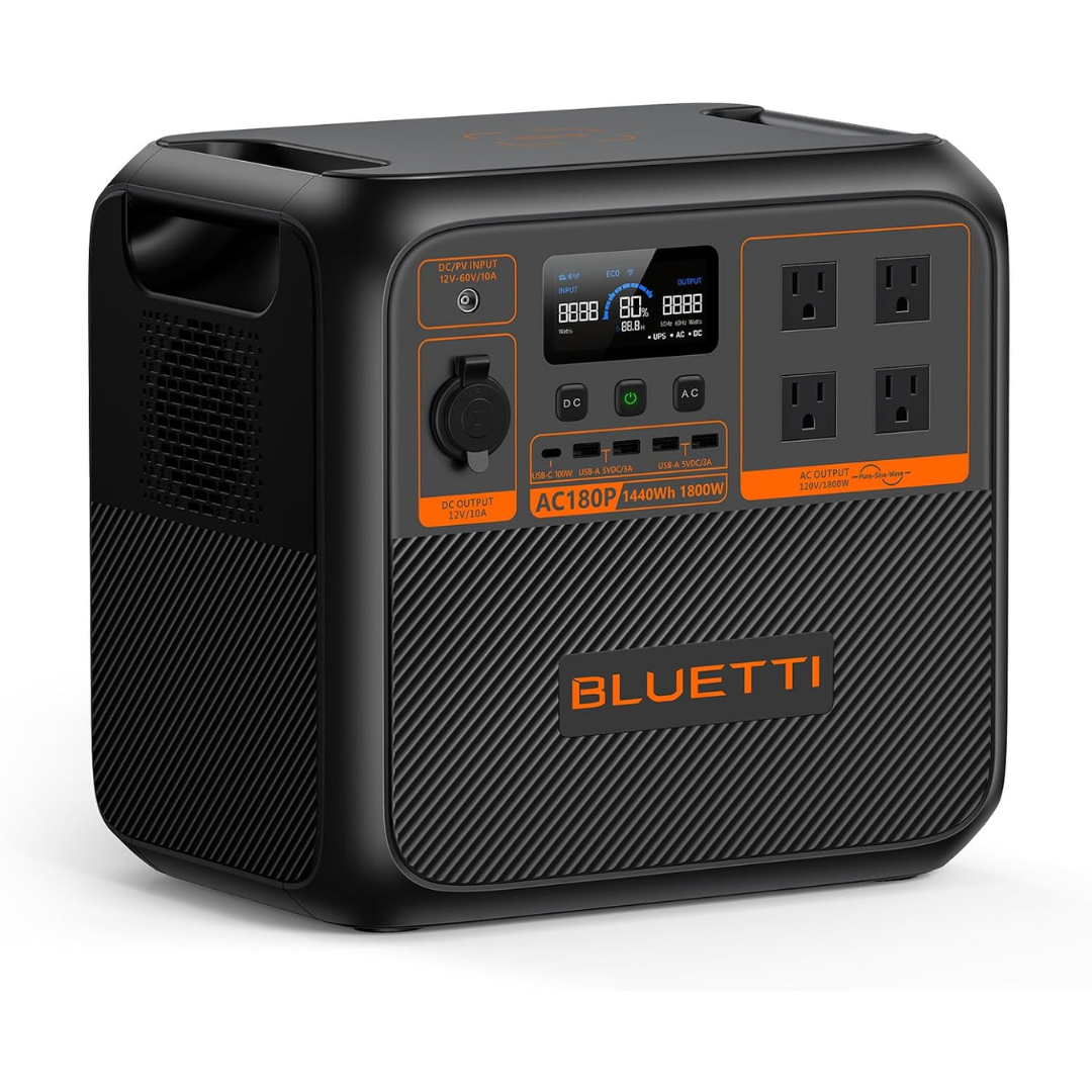 BLUETTI AC180P 1440Wh Portable Power Station