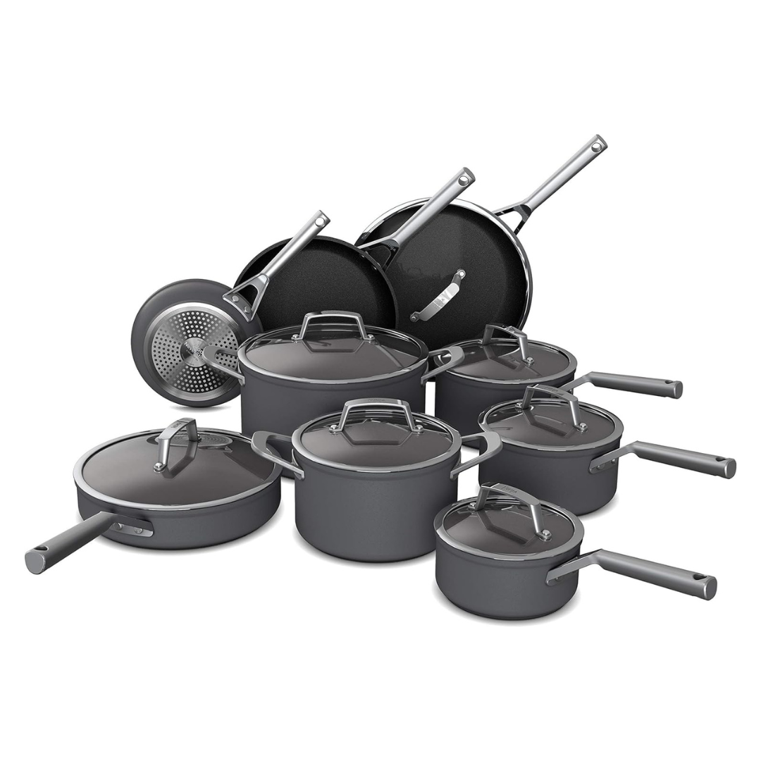 16-Piece Ninja NeverStick Premium Hard-Anodized Cookware Set