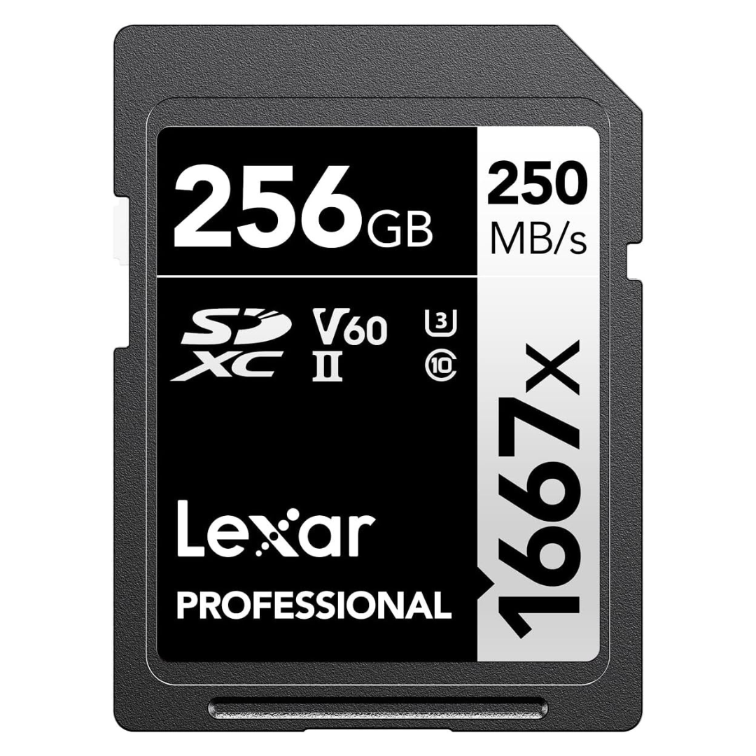 Lexar 256GB Professional UHS-II / U3 1666x SDXC Memory Card