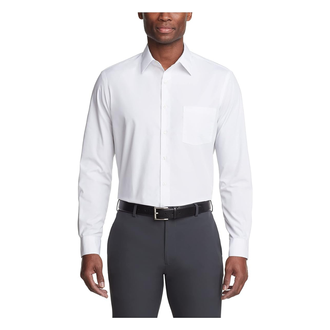 Van Heusen Regular Fit Poplin Solid Men's Dress Shirt