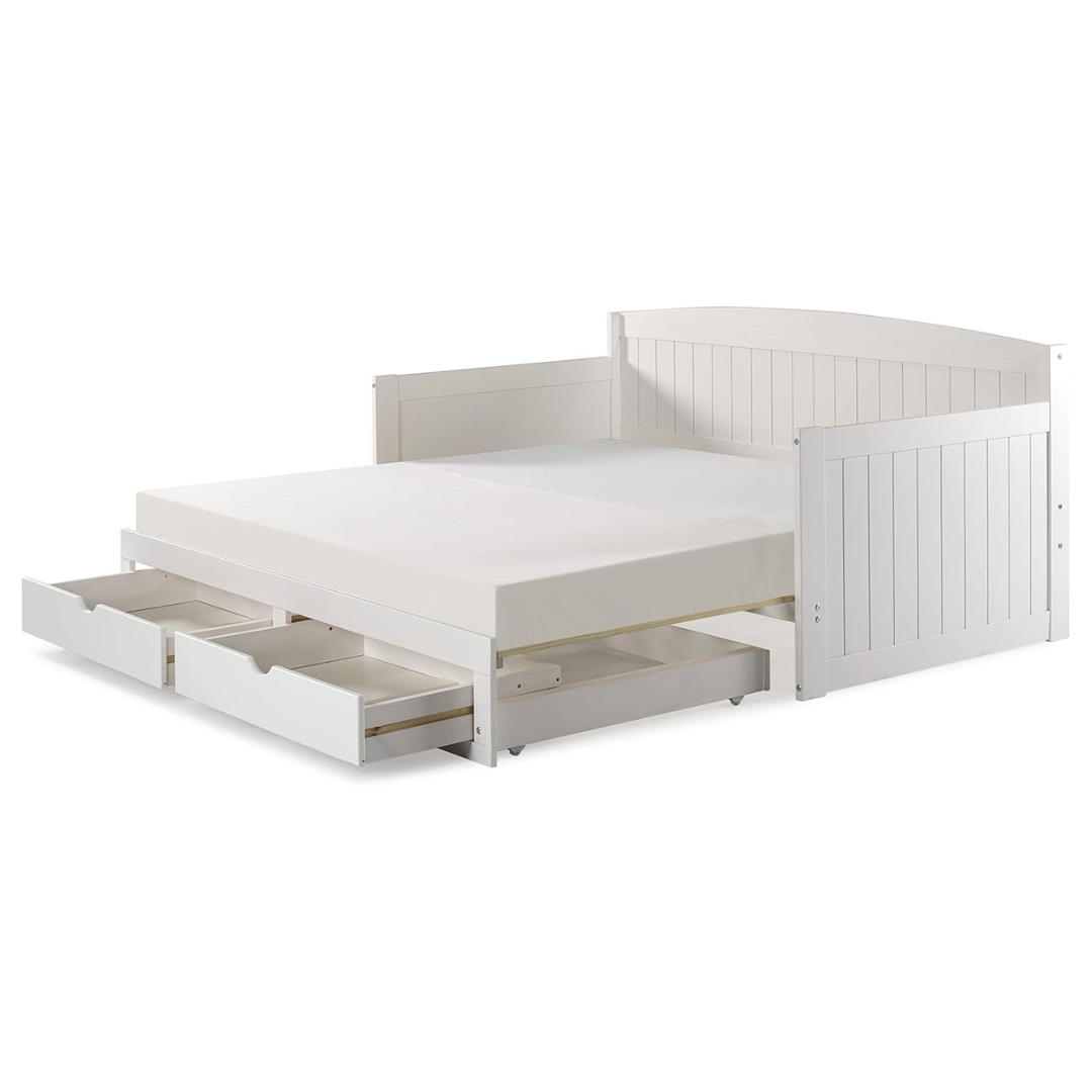 Alaterre Furniture Harmony Wood Twin-Size Brazilian Pine Trundle Bed