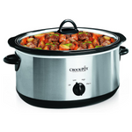 Crock-Pot 7-Quart Stainless Steel Oval Manual Slow Cooker