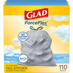 110-Count Glad OdorShield 13-Gallon Tall Kitchen Drawstring Trash Bags