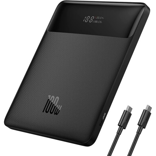 Baseus 20000mAh Slim 100W USB-C Portable Laptop Charger