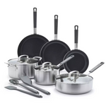 12-Piece Bobby Flay by GreenPan Stainless Steel Cookware Set